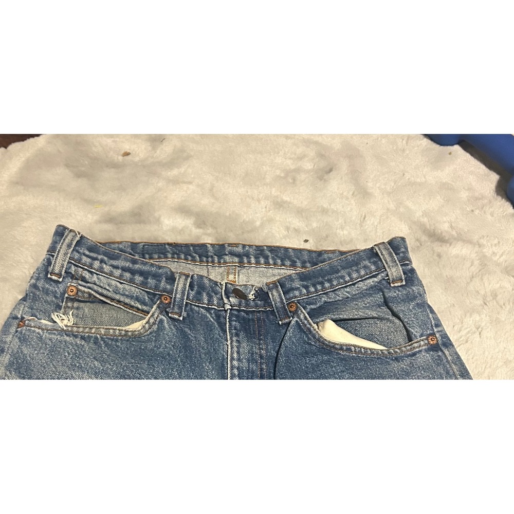 Vintage Levis 505 80s Orange Tab Jeans Mens 32x33 (fits 31x32) Made in USA - Picture 5 of 16